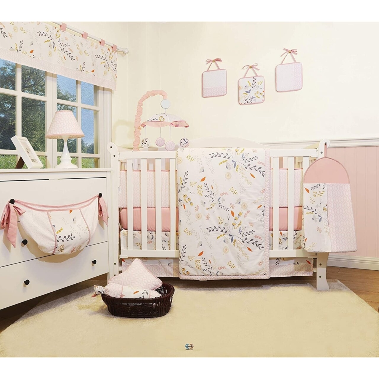 GEENNY Bumperless 12PCS Harvest Season Baby Nursery Crib Bedding